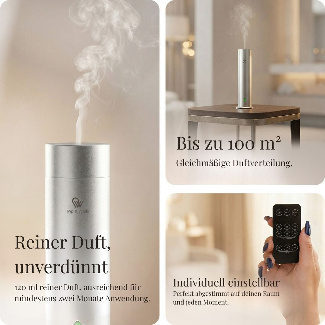 Pure One Waterloze Geurverspreider & Doos met 100% Natuurlijke Geurstoffen (3 x 120 ml) 