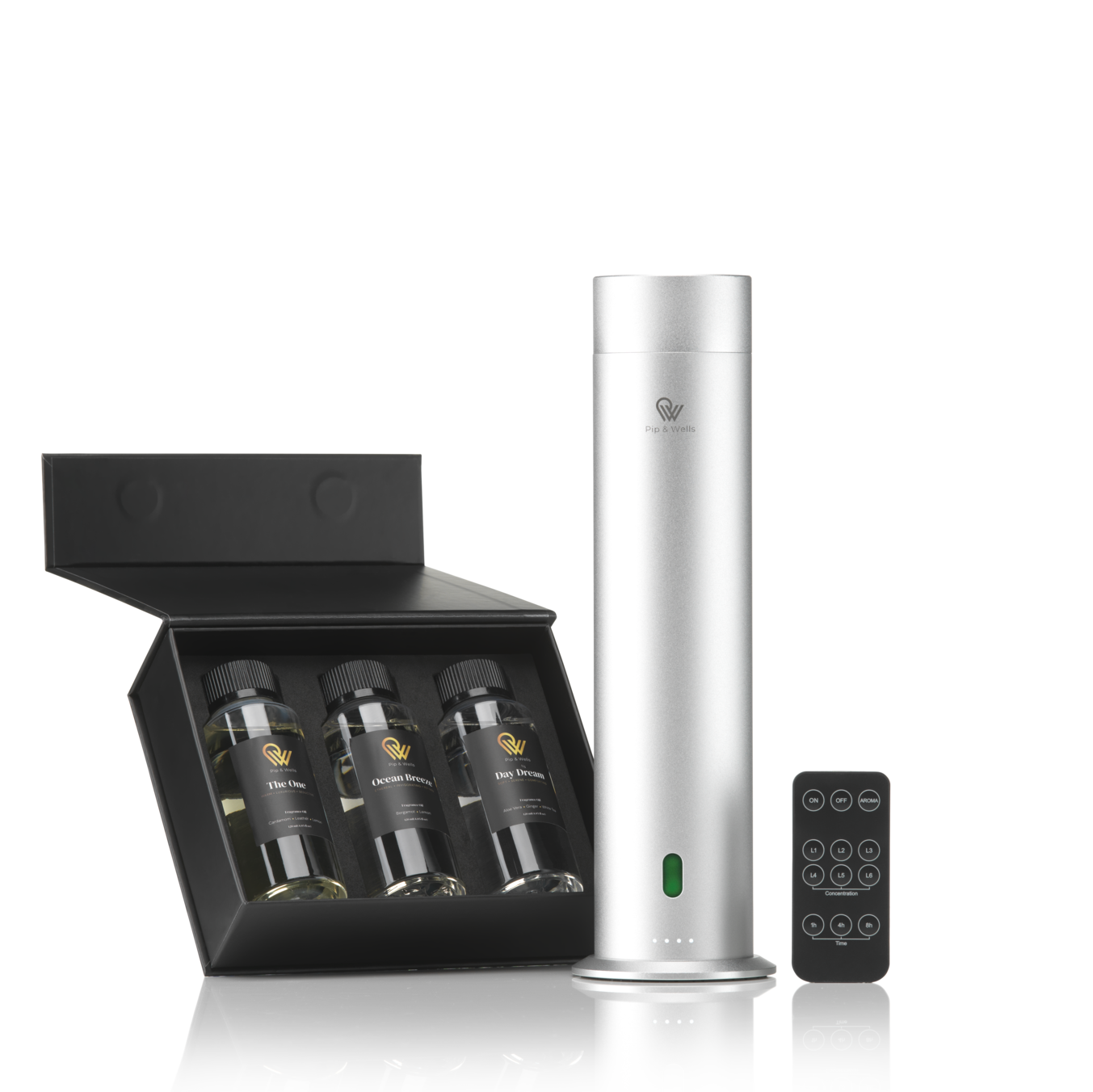 Pure One Waterloze Geurverspreider & Doos met 100% Natuurlijke Geurstoffen (3 x 120 ml) 