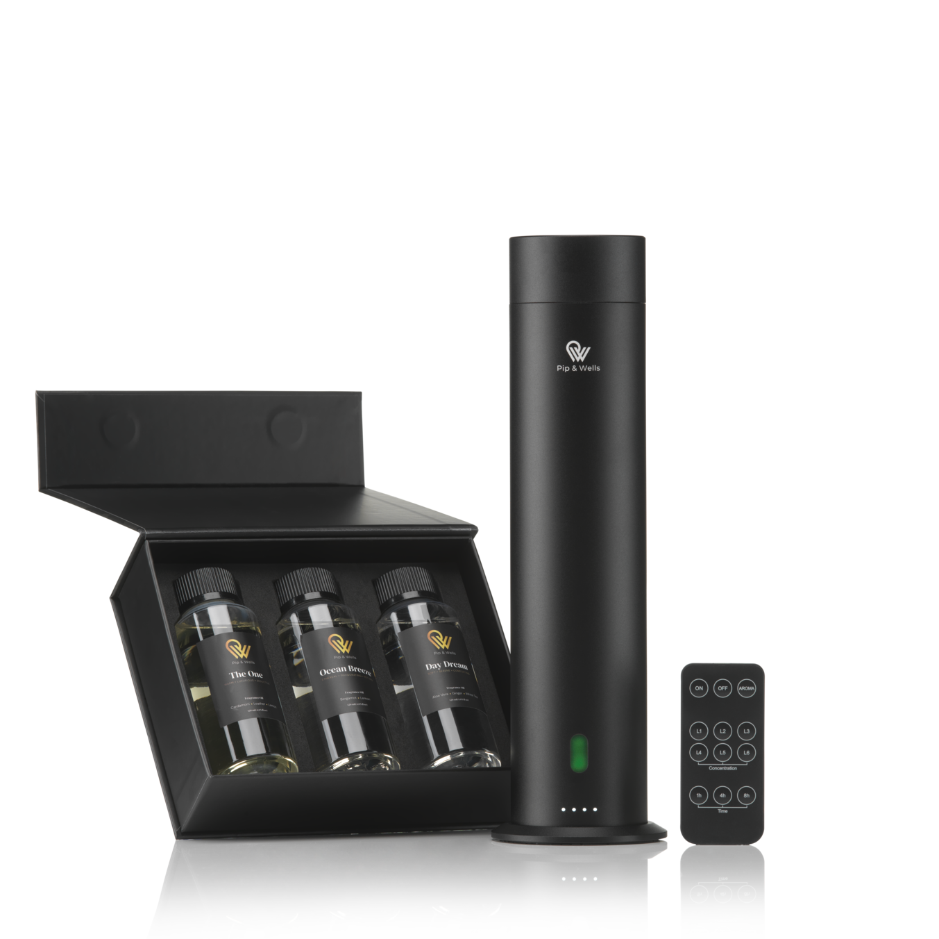 Pure One Waterloze Geurverspreider & Doos met 100% Natuurlijke Geurstoffen (3 x 120 ml) 